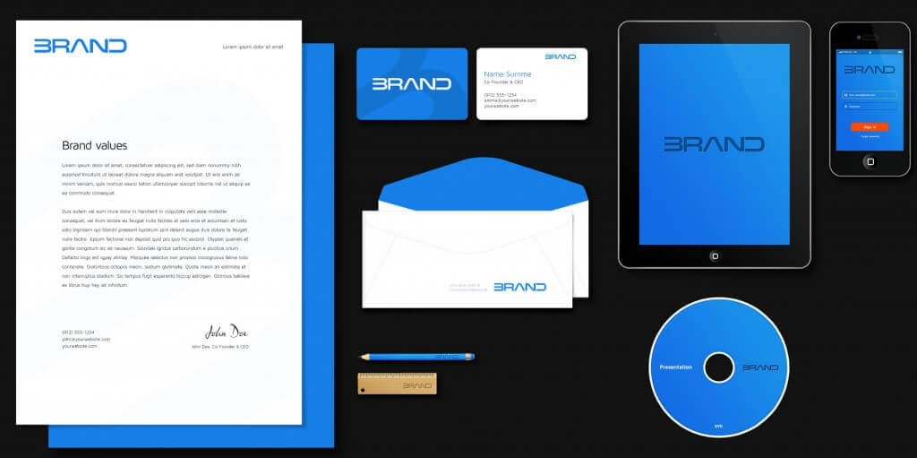 Фирменный стиль бренда в формате .PSD