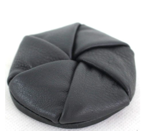 Black Leather Twista Australian Made Coin Purse STYLE NO: 11029 Hide & Chic