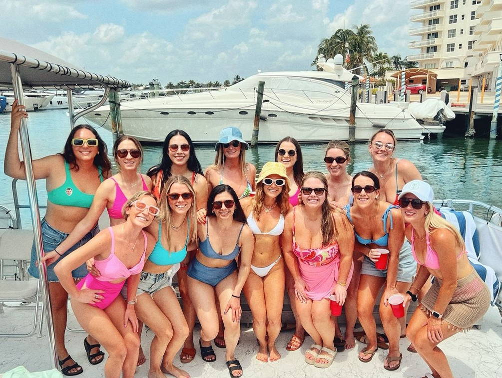 miami boat rental bachelorette party 