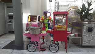 clown lucy popcorn maschine