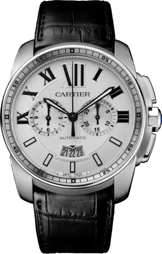 Calibre de Cartier Chronograph Stainless Steel / Silver