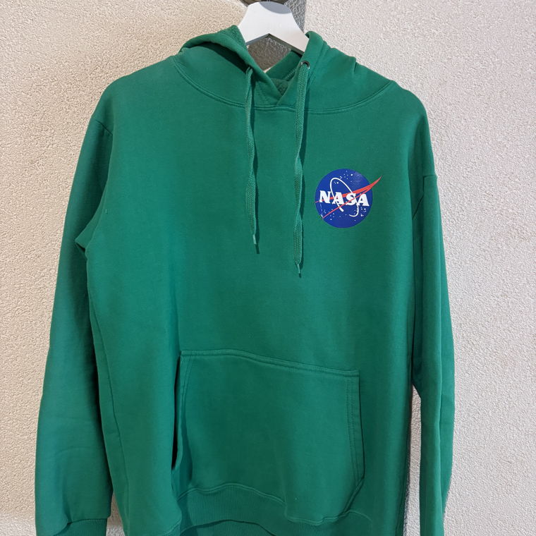 Sweat à capuche vert NASA