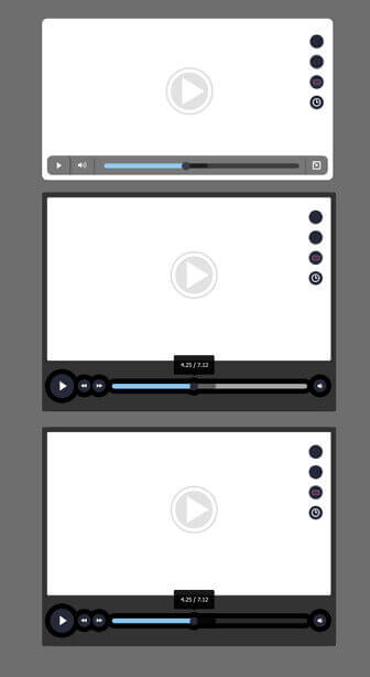 Video Player - PSD исходник для Фотошоп