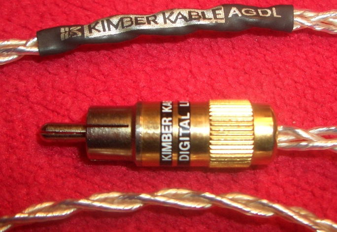 KIMBER KABLE AGDL *1 METER* PURE SILVER COAXIAL DIGITAL...