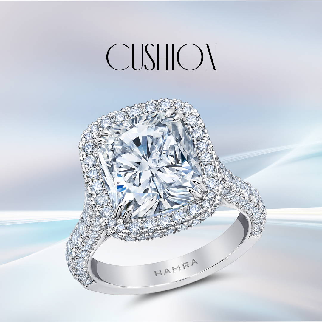 cushion cut diamond ring