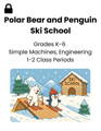 Polar bear and penguin ski school lesson plan with LED lights and cardboard construction kit 3DuxDesign