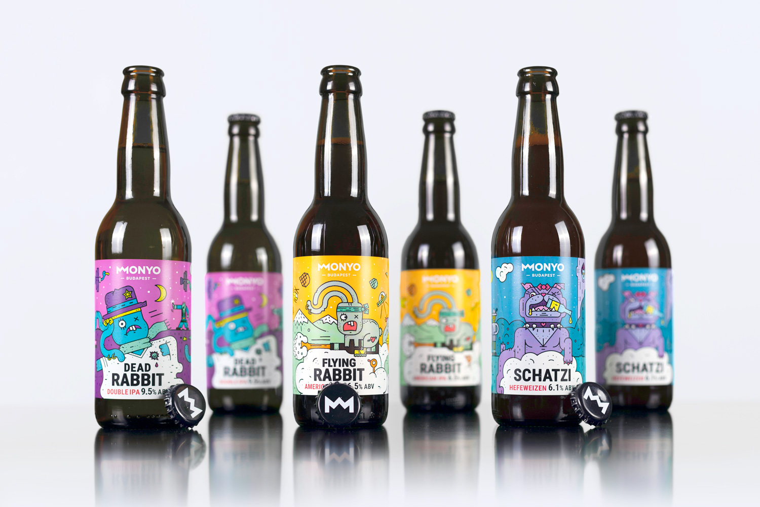 Monyo Brewing Crafts A Series of Playful New Labels