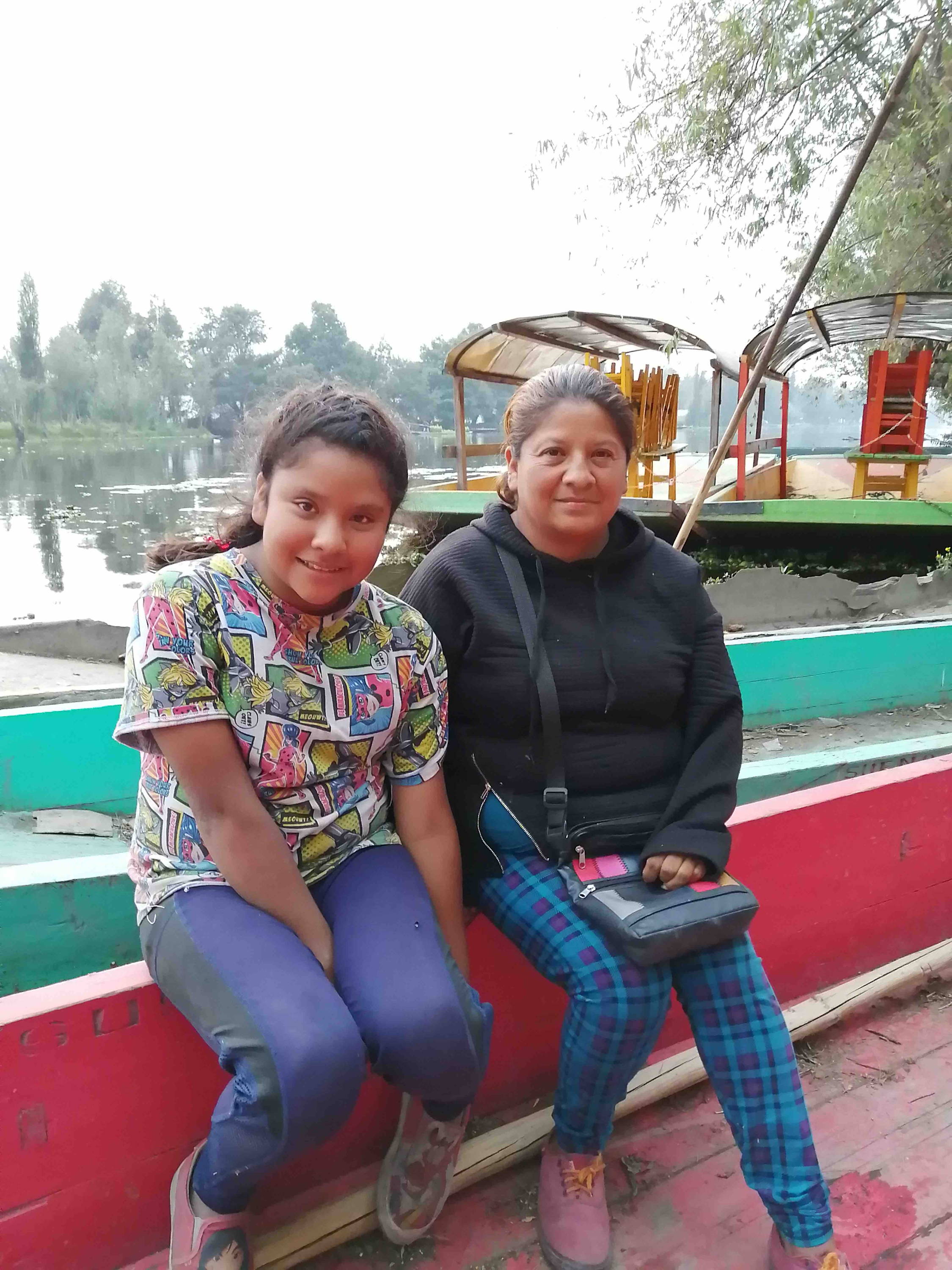 Dulce Rosario and her daughter Luz