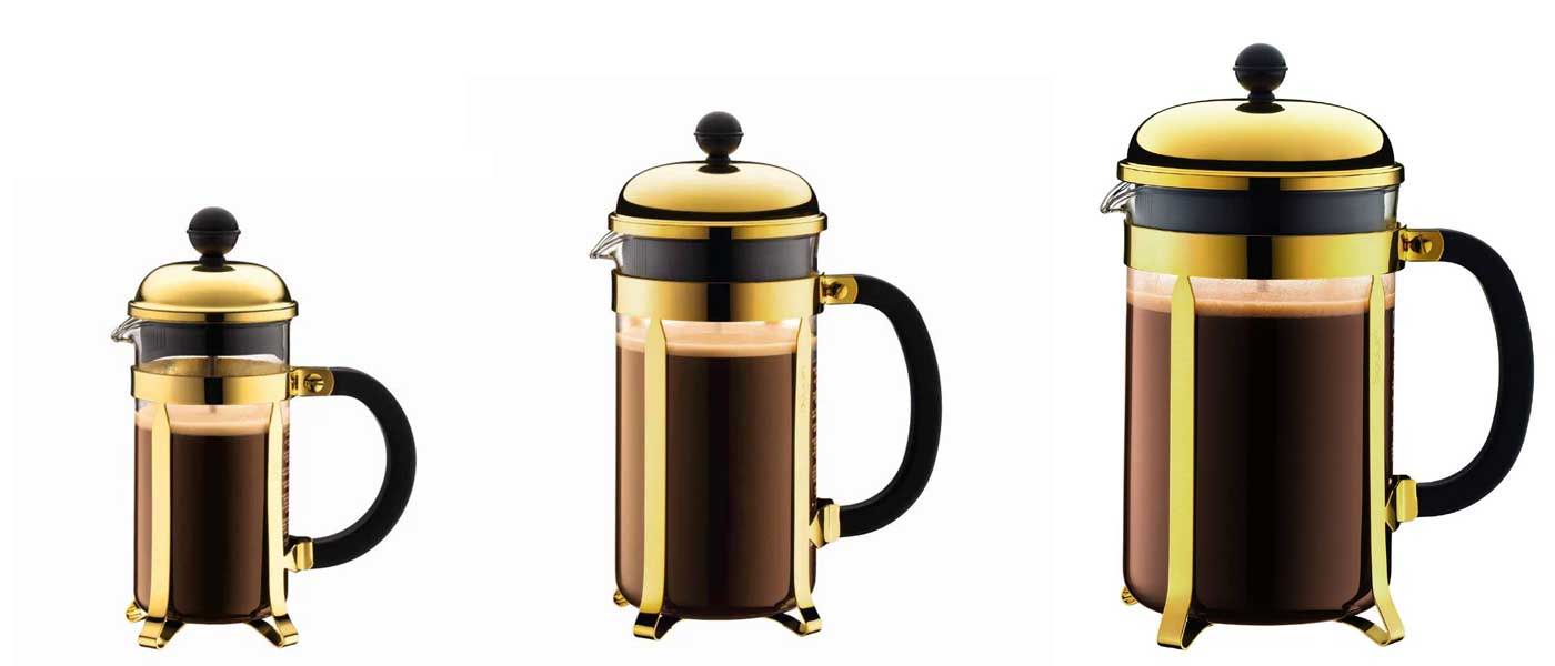 Cafetiere size difference