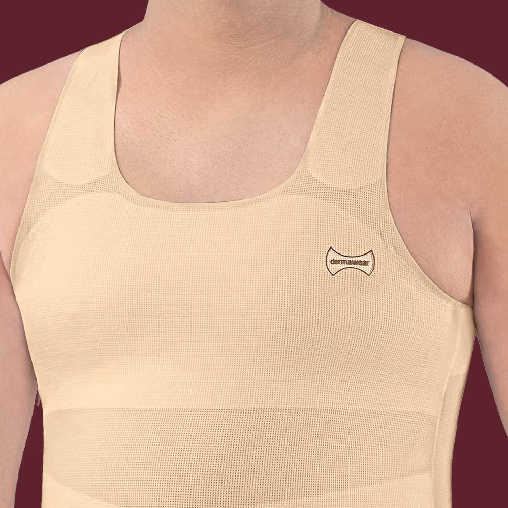 Chest Compression and Wide Straps Zenrik-G Vest Shaper for Men with Chest Compression and Broad Shoulder Straps