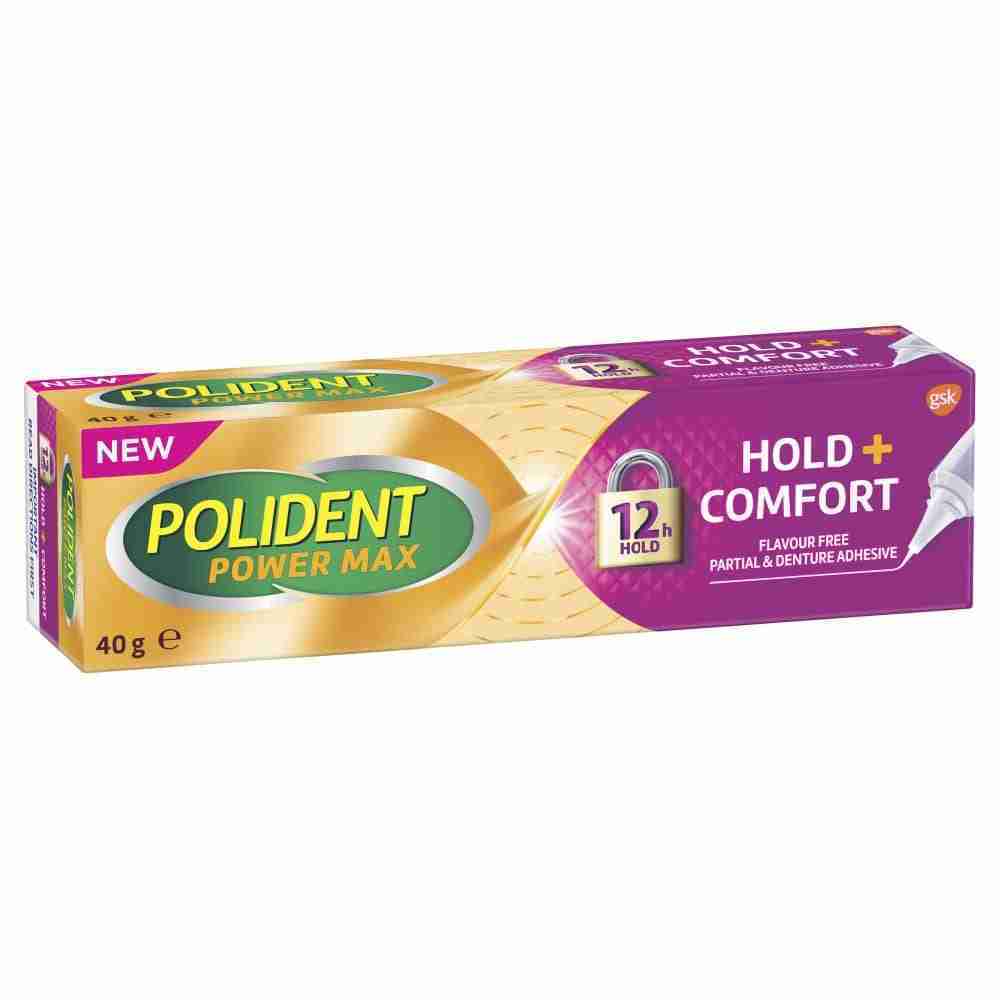 Polident Max Hold + Comfort Partial & Denture Adhesive 40 g