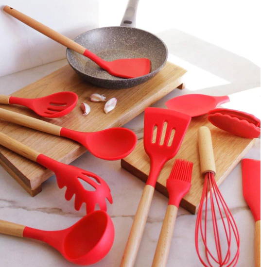 set de utensilios de cocina silicona