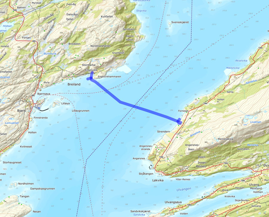 Ny sjøkabel Fornes - Engevika
