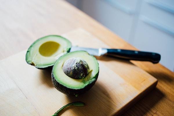 Sliced avocado