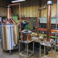 Alambic hybride pour distillation de gin de la distillerie Dunnet Bay dans le nord-ouest des Highlands d'Ecosse