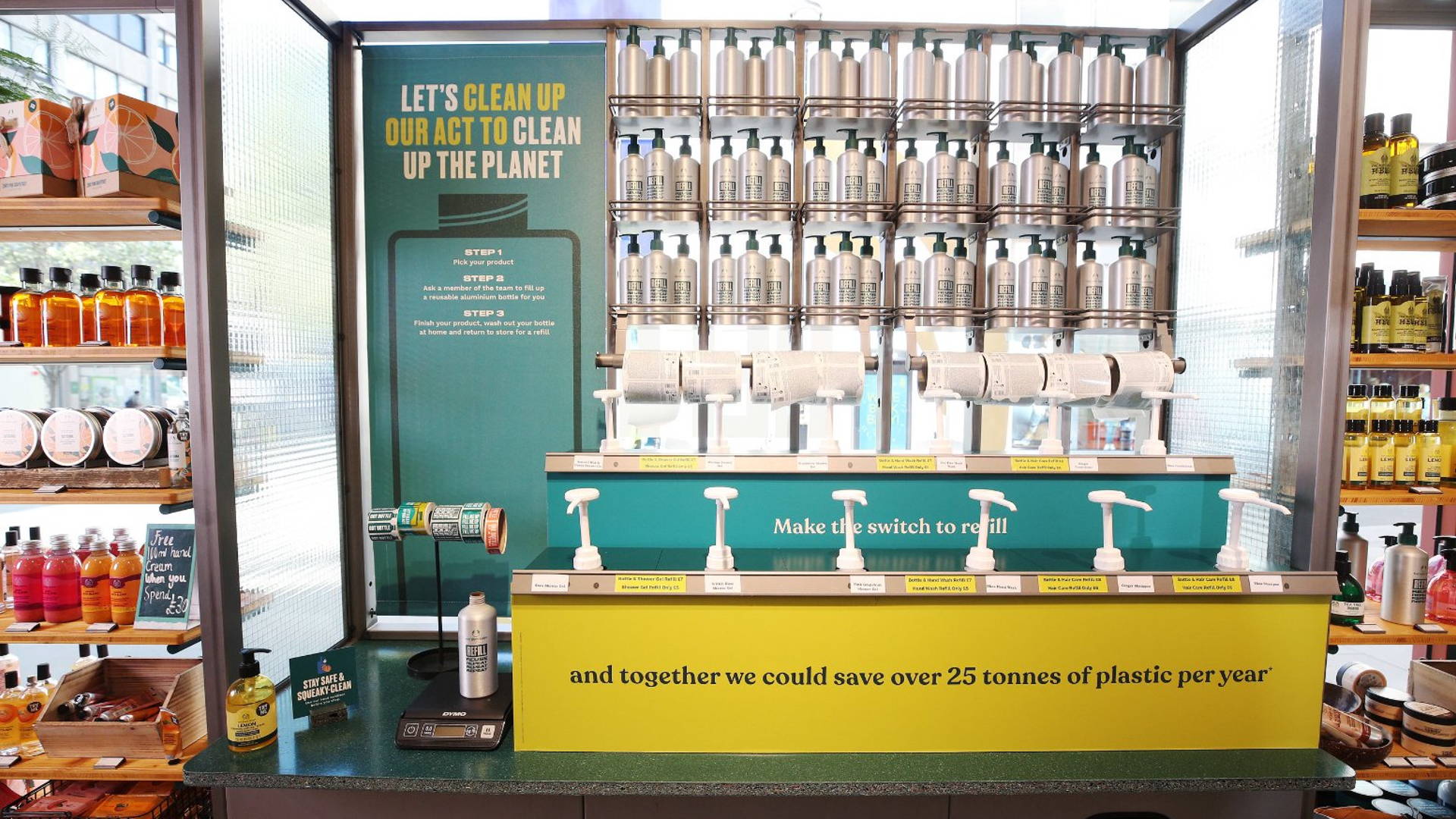 Featured image for The Body Shop To Install Refill Stations In Nearly Half Of US Locations In 2022