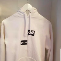 Supreme x cdg split box logo hoodie