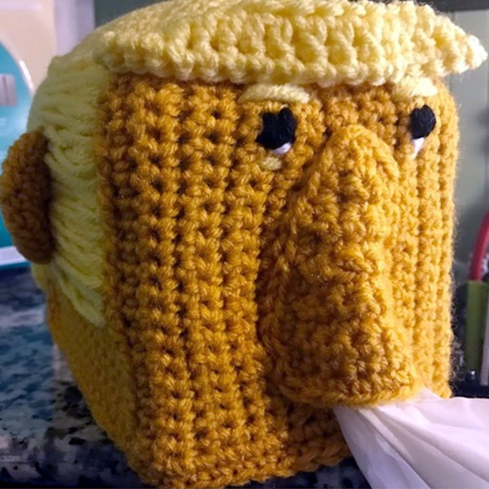 Sneezy Trump Tissue Box Cover