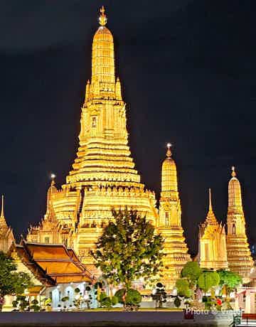 Views of Wat Arun & the Grand Palace