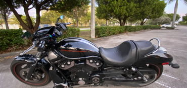 2009 HARLEY-DAVIDSON VRSCAW V-ROD (BLACK) motorcycle for rent near doral, FL