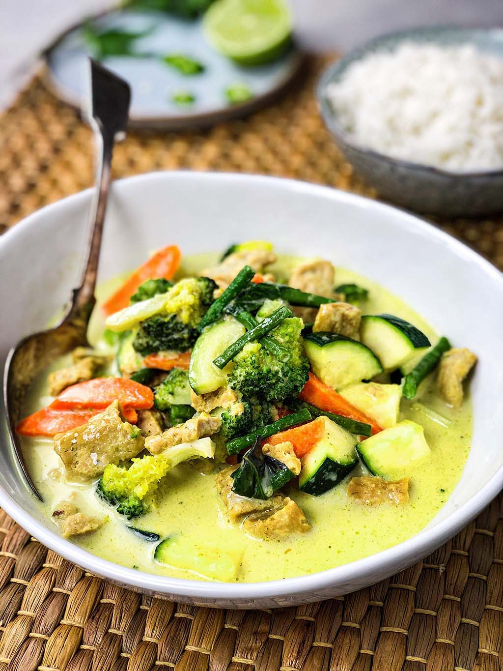 Vegan groene curry
