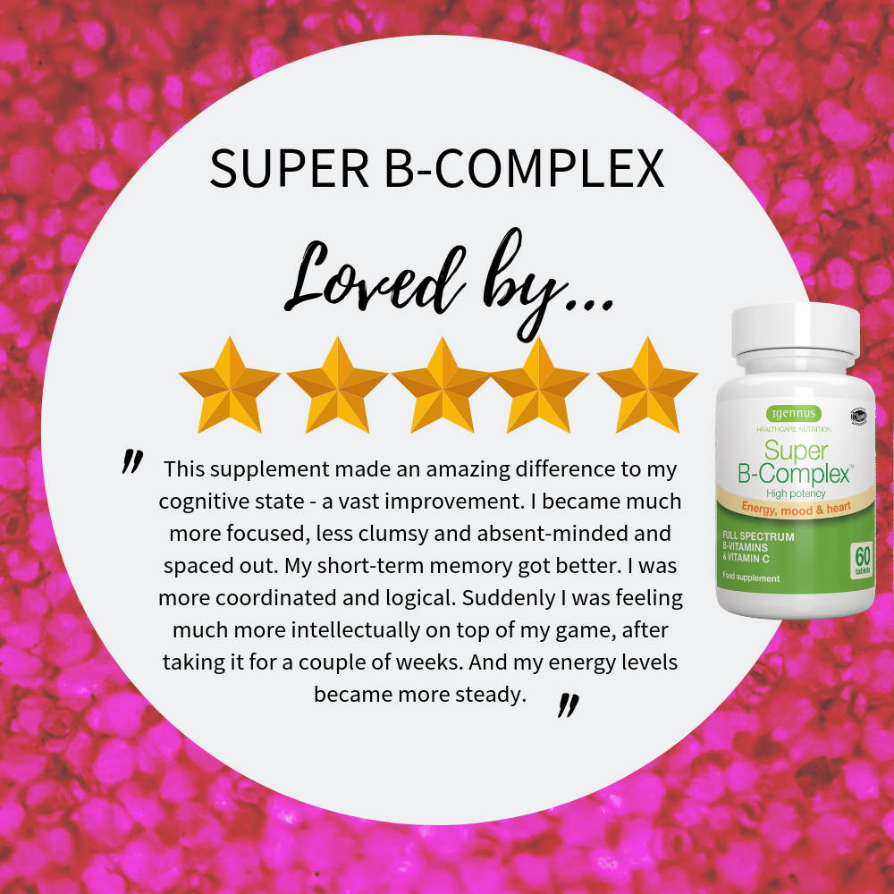 Super B-Complex | Methylated Vitamin B Complex tablets with folate – Igennus  Healthcare Nutrition