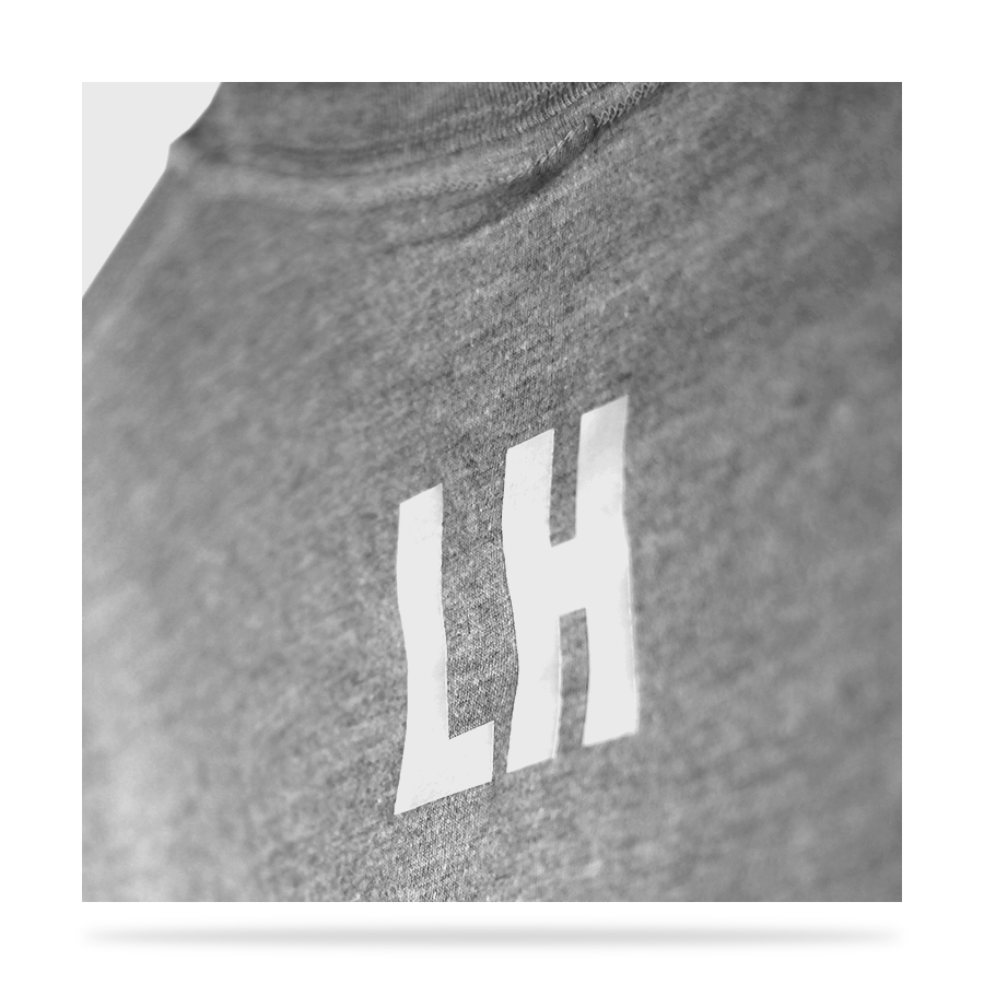 sports gray round neck shirt