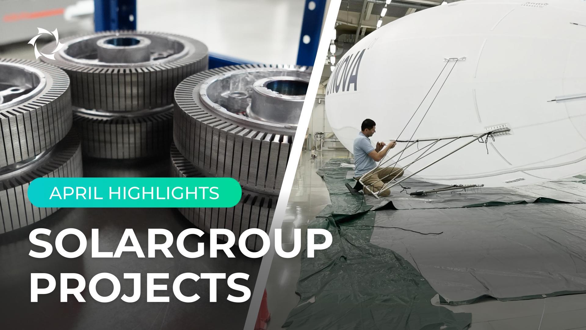 Final preparations for the launch of the Angle grinder and the start of production of airship envelopes