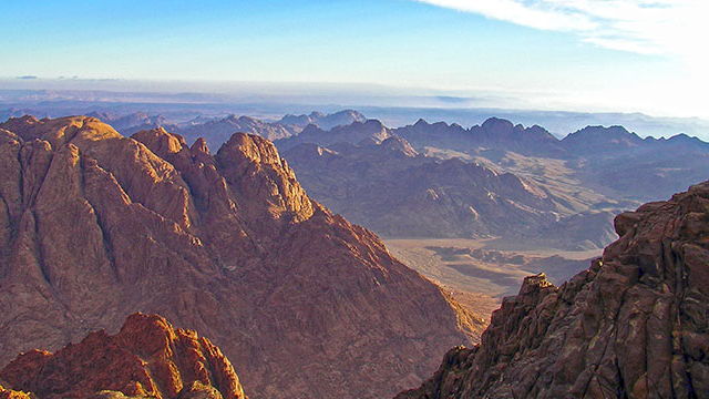 View from Mount Sinai, Egypt