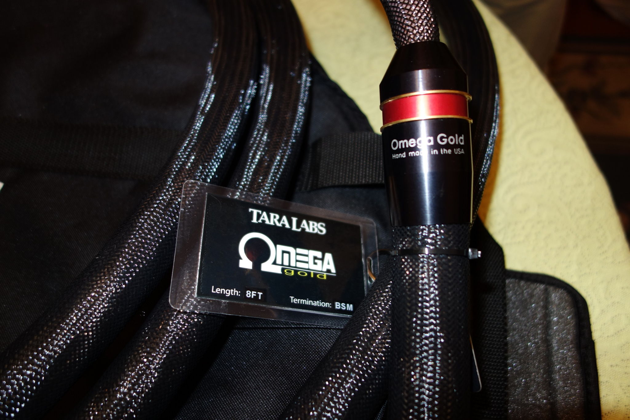 Tara Labs Extreme Series Omega Gold 8ft Speaker Cables 2
