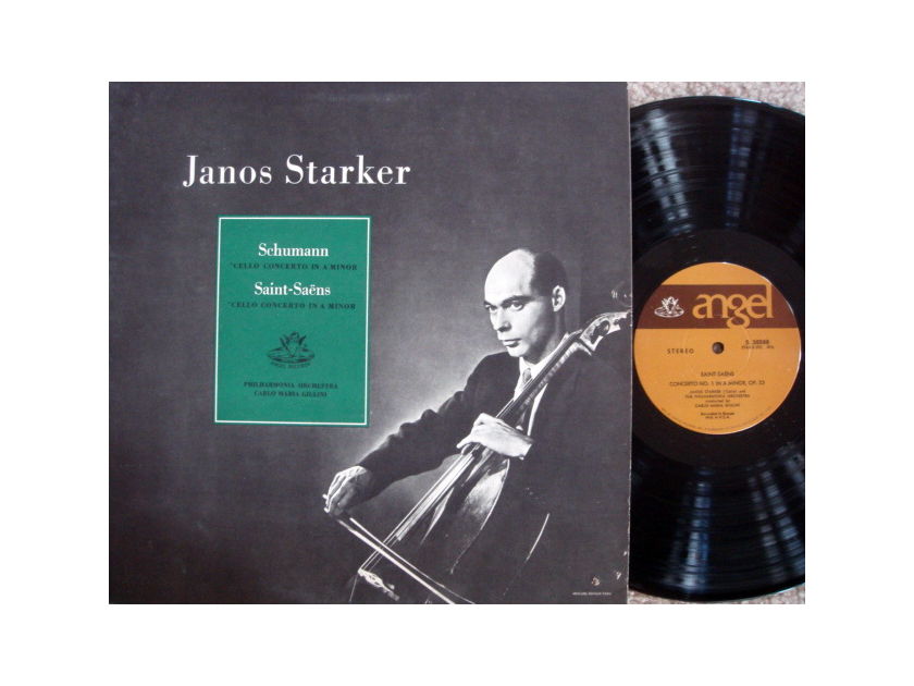 EMI Angel / JANOS STARKER, - Schumann-Saint-Saens Cello Concertos, MINT!