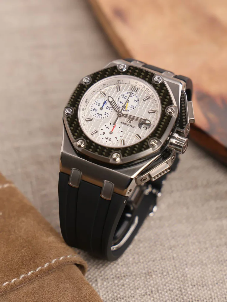 Juan Pablo Montoya Titanium Limited edition  Official AP Service 2026 Rubber strap
