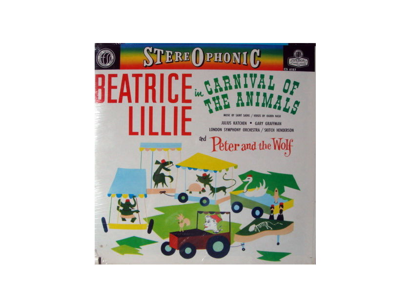 ★Sealed★ London-Decca/ BEATRICE LILLIE, - Prokofiev Peter and the Wolf, Saint-Saens Carnival of the Animals!