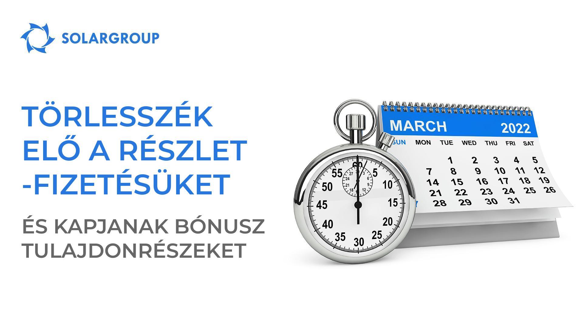 Törlesszék elő a részletfizetéseiket és kapjanak bónusz tulajdonrészeket