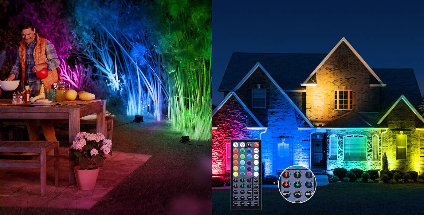 RGB LED Floodlight DIY Setting
