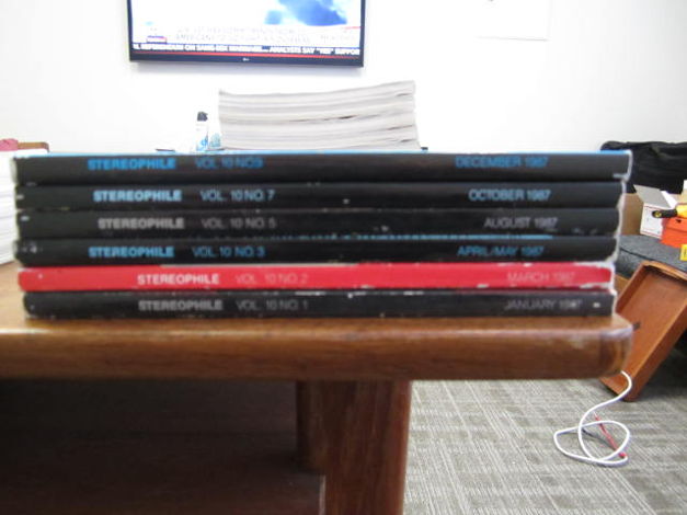 Stereophile Magazine nearly complete 7 year run,  72 is...