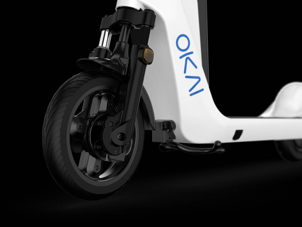 Okai-es200-electric-scooter-folded-scooter