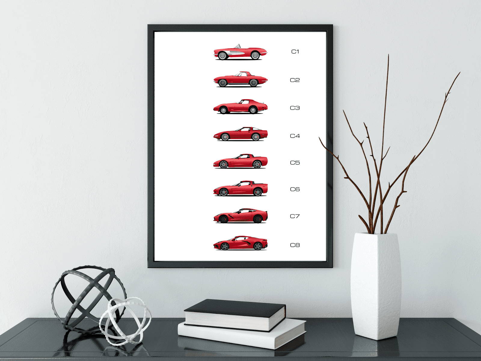 Corvette Framed Poster