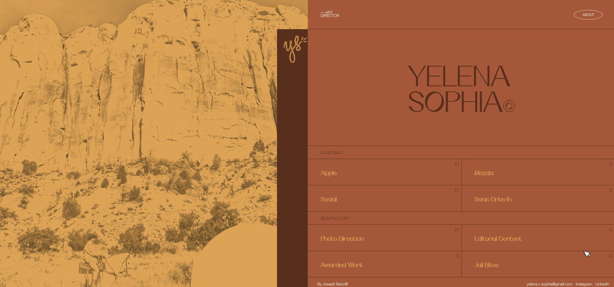 Screenshot of Yelena Sophia , from the brown websites collection.