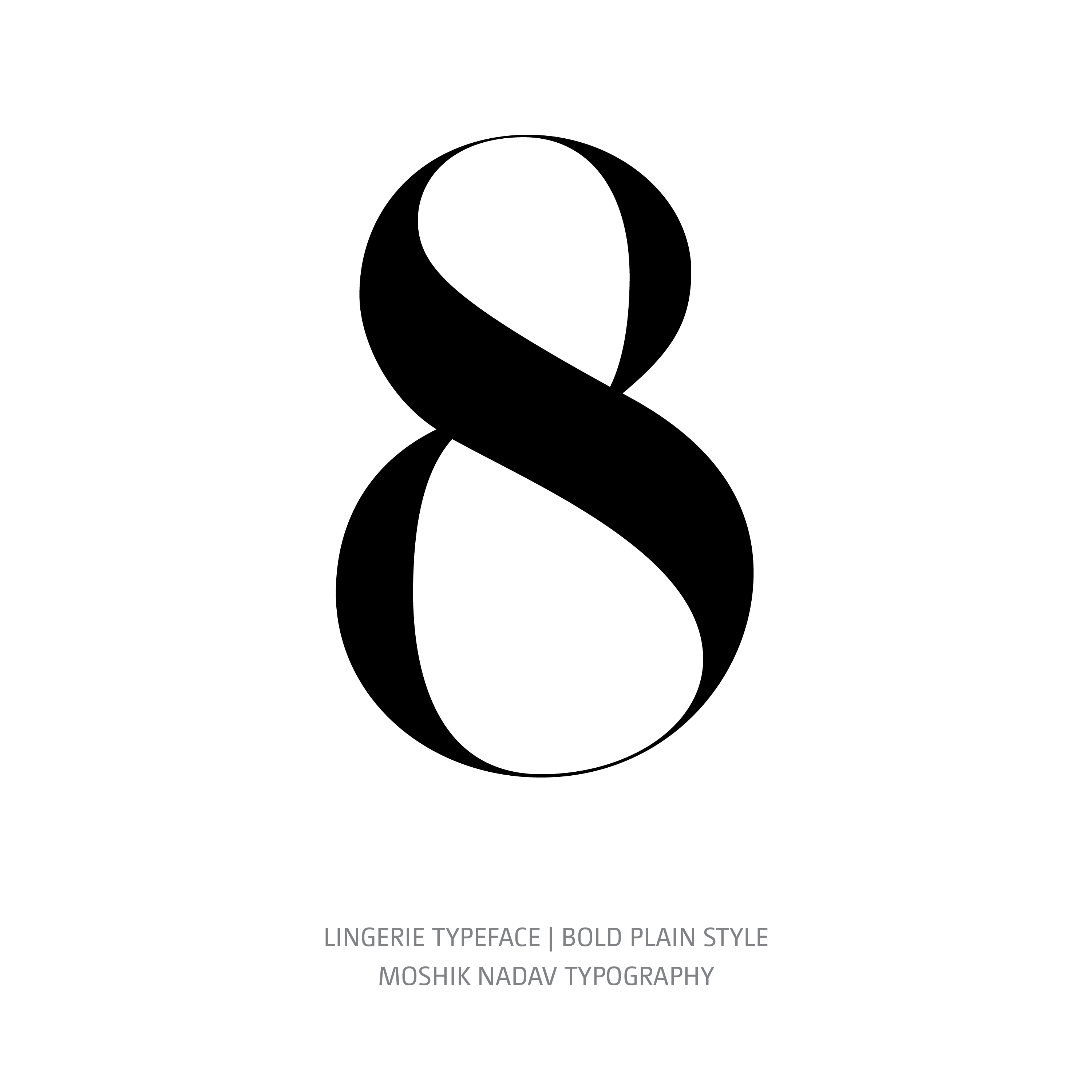 Lingerie Typeface Bold Plain 8