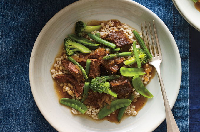Beef Stew with Green Vegetables
