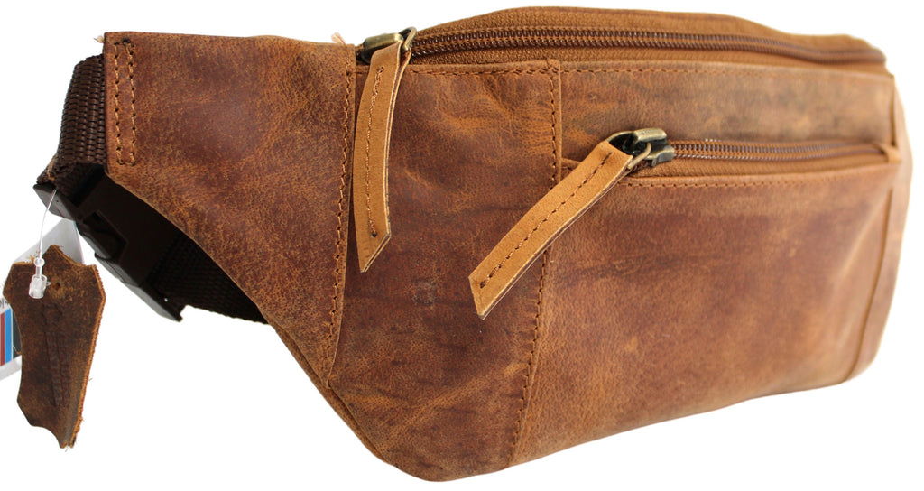 Quality Full Grain Hunter Leather Waist Bag Style 72003 - Image 8