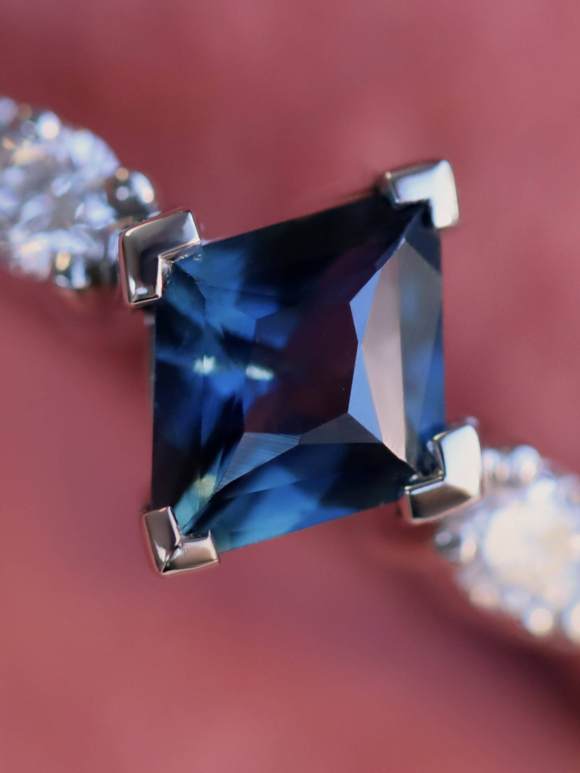 Sapphire engagement ring