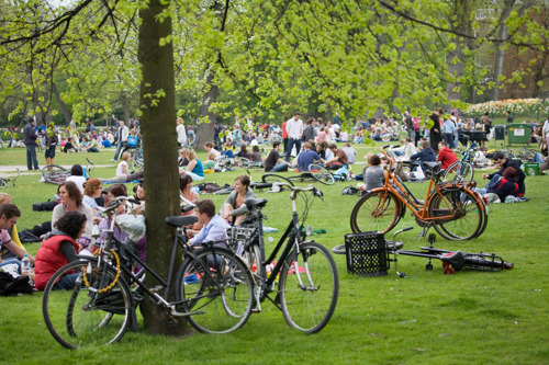 Велопрогулка по парку Вондела в Амстердаме