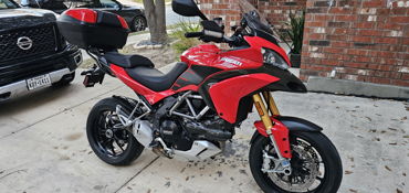 2010 DUCATI MULTISTRADA 1200 S motorcycle for rent near San Antonio, TX