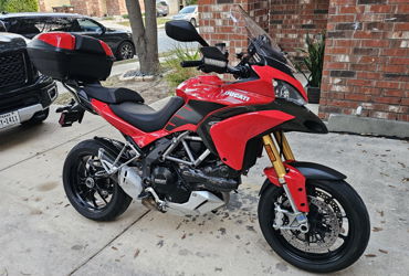 2010 DUCATI MULTISTRADA 1200 S motorcycle for rent near San Antonio, TX