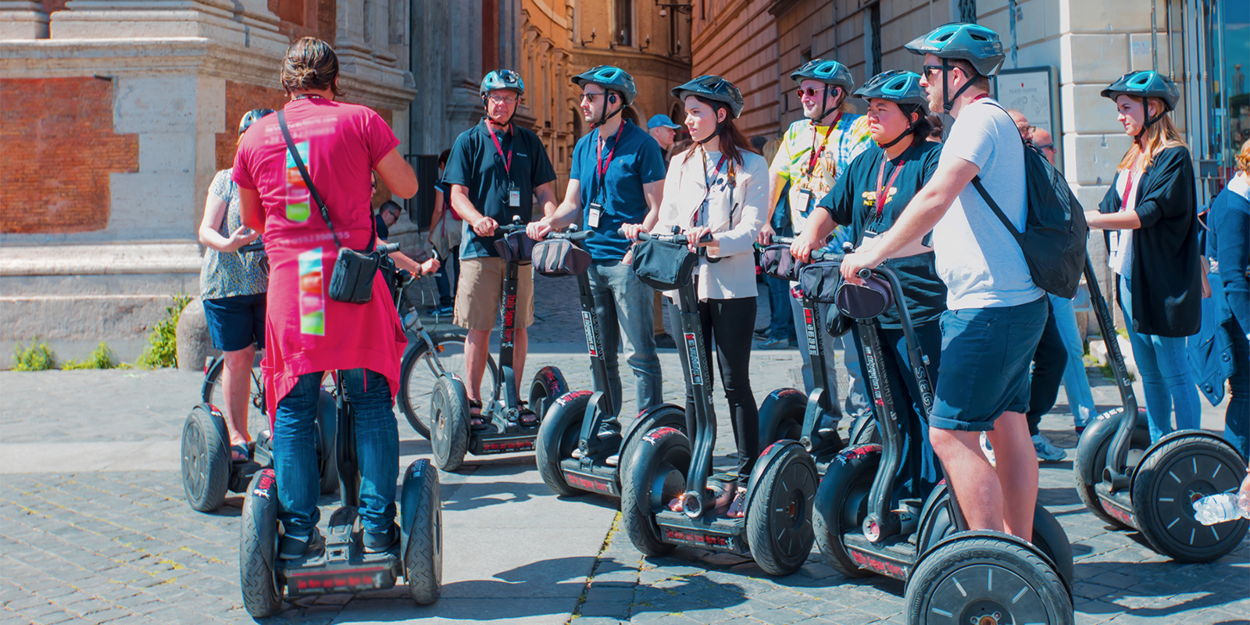 Group on Segways in city