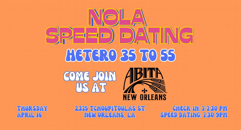 NOLA Speed Dating @ Abita New Orleans