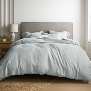 Deluxe Linen Duvet Bundle | Quince (Size: Queen / Color: Mist)