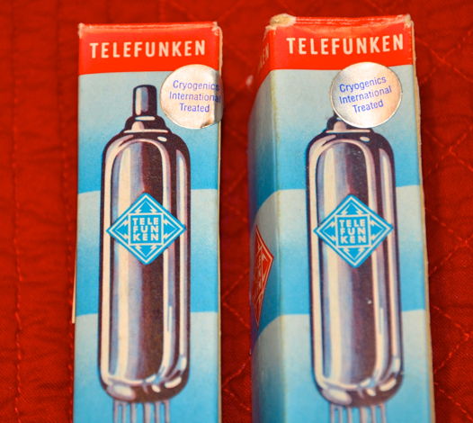 3 x 1960'S NOS Telefunken E 88 CC Gold Pin, 6922,  6DJ8...
